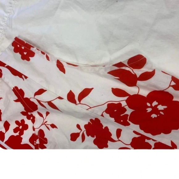 Lonky Red & White Floral sleeveless Midi Dress Size Large - Picture 6 of 10